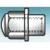 Sleeve Wheel Nut - 12mm x 1.5 - 5/8" Sleeve