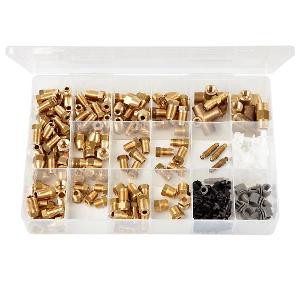 Brass Union & Clips Imperial & Metric (162 pieces)