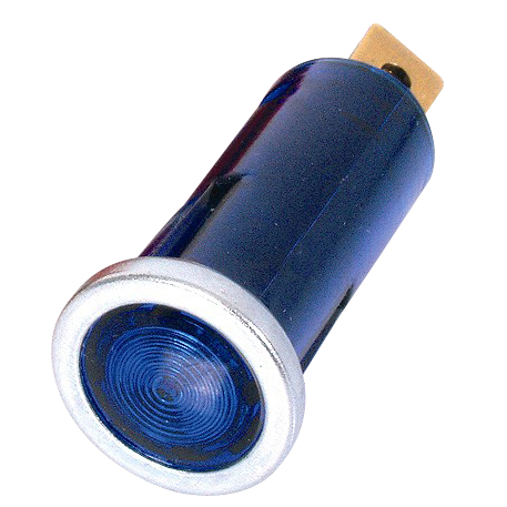 12mm Warning Light - Blue Lens