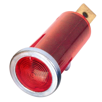 12mm Warning Light - Red Lens