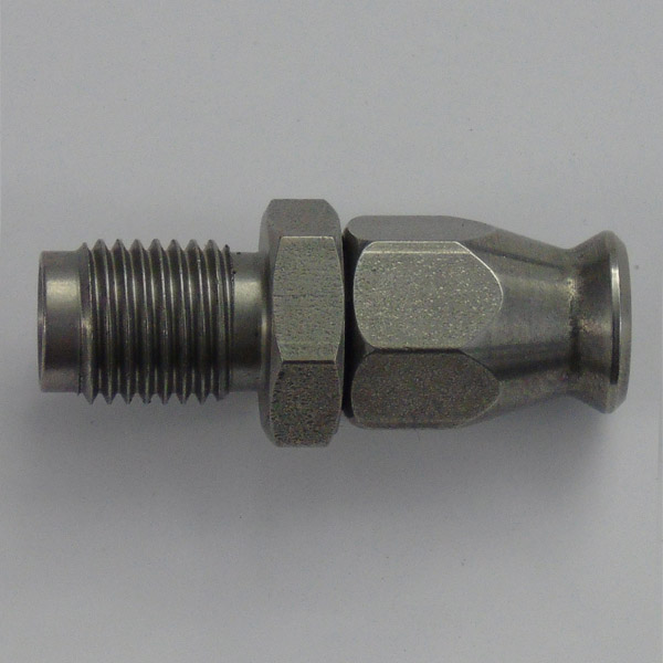Stainless Male Concave Seat Hose Fitting - 3/8 x 24 UNF