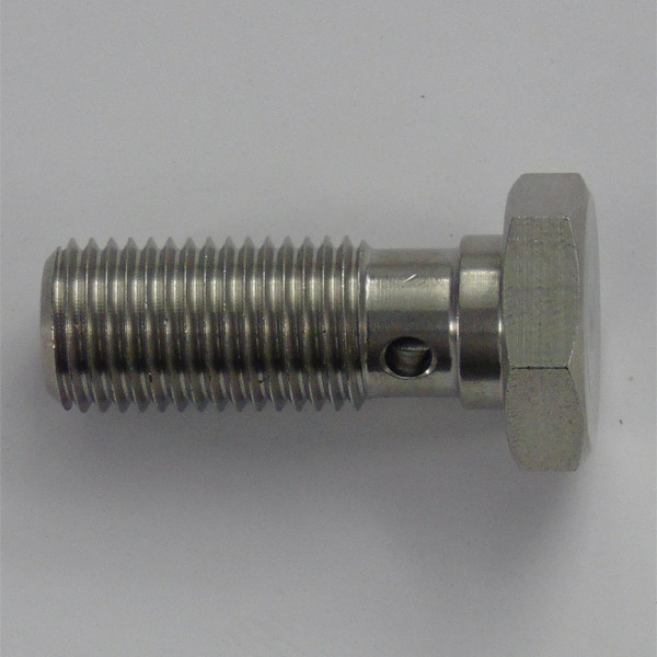Stainless 31mm Twin Take Off Banjo Bolt - 3/8 x 24 UNF