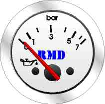 RMD Oil Pressure Gauge 0>8 BAR - 50mm Diameter - Electronic
