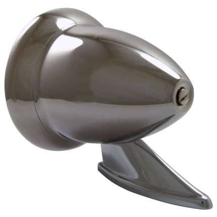 Classic Racing Mirror - Stainless Steel - Convex Glass