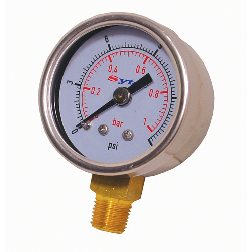 Sytec Fuel Pressure Gauge 0-15 PSi / 0-1 Bar (for setup only)