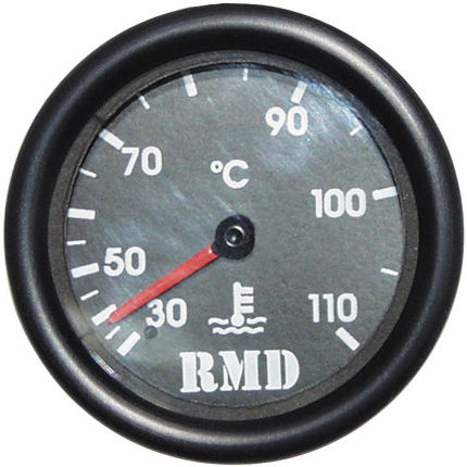 RMD Water Temp Gauge 0>110 C - 50mm Diameter - Mechanical 7ft