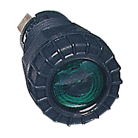 17mm Warning Light - Green Lens