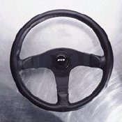 M Range - 340mm Red Leather Steering Wheel