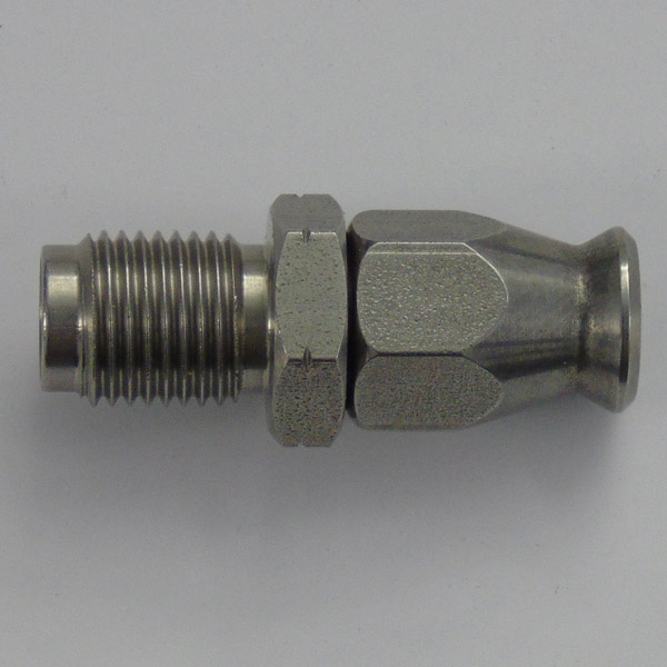 Stainless Male Concave Seat Hose Fitting - M10 x 1