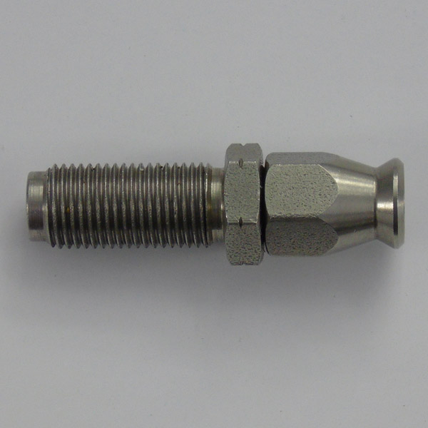 Stainless Male Bulkhead Concave Seat Hose Fitting - M10 x 1
