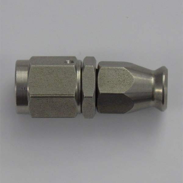 Stainless Female Swivel Concave Seat Fitting - 3/8 x 24 UNF
