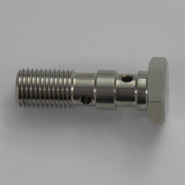 Stainless 25mm Single Take Off Banjo Bolt - 3/8 x 24 UNF