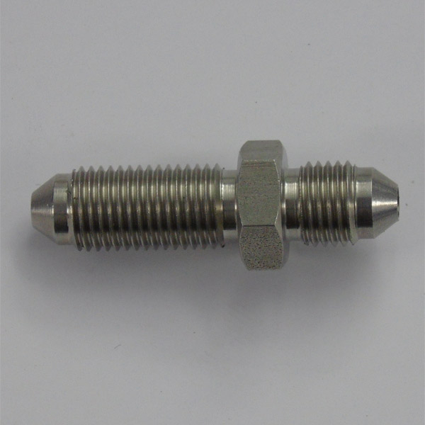 Stainless Male/Male Connector 3/8 UNF To 3/8 UNF
