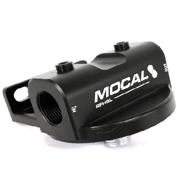 Mocal Billet Remote Filter Head - Right to Left Flow