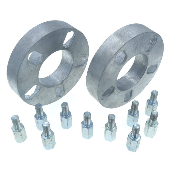 32mm 6 Hole Wheel Spacer Kit - 12mm x 1.25 Extension Studs