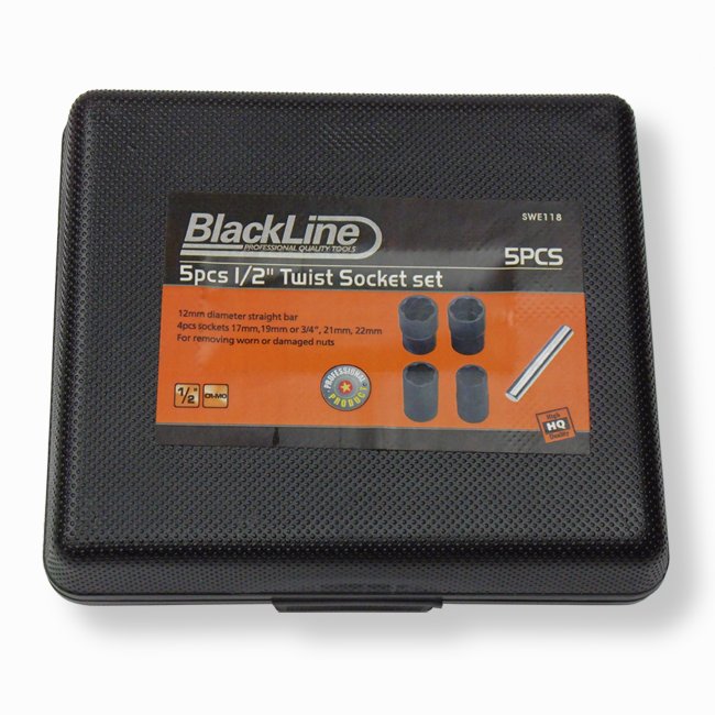 Blackline 5 Piece Locking Wheel Nut Remover Set