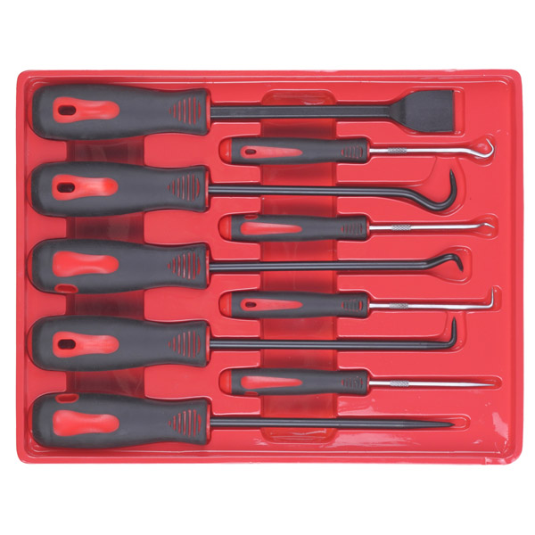 Big Red 9pc Scraper, Hook & Pick Tool Kit