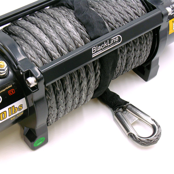 Blackline Thor 4x4 13500lb Rope Winch & Mount Plate