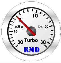 RMD Boost Gauge 30Hg>30PSi - 50mm Diameter - Mechanical